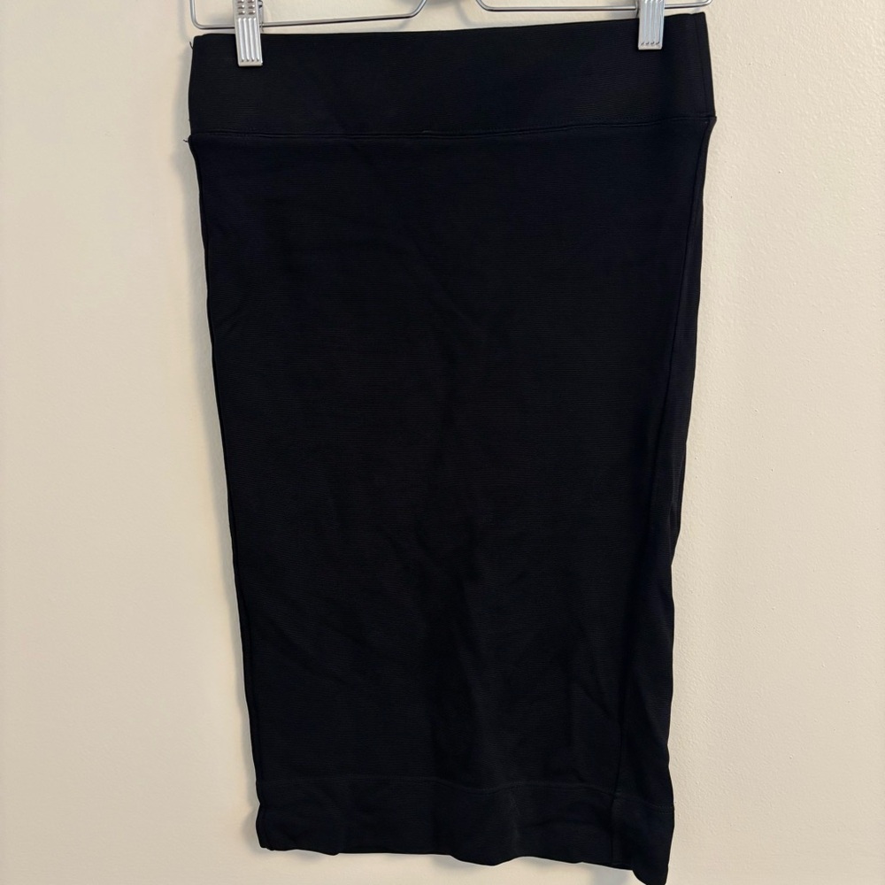 Helmut Lang Classic Black Pencil Skirt